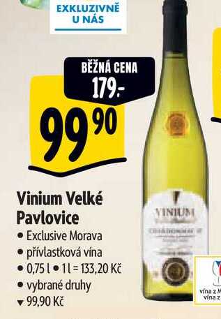  Vinium Velké Pavlovice 0,75 l