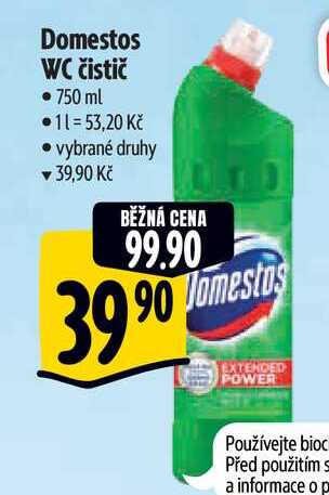 Domestos WC čistič  750 ml