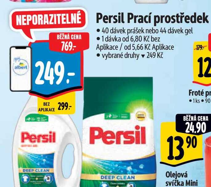   Persil Prací prostředek  40 dávek prášek nebo 44 dávek gel 