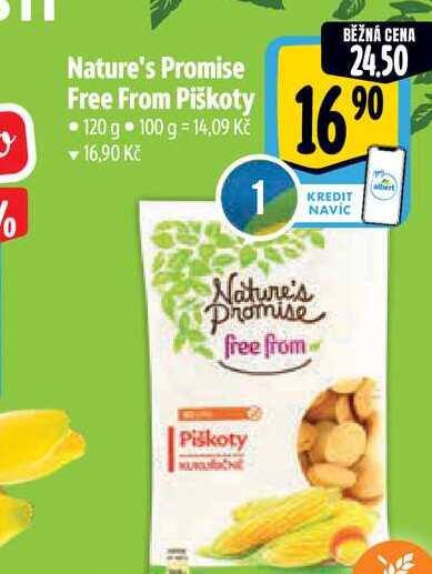 Nature's Promise Free From Piškoty 120 g 