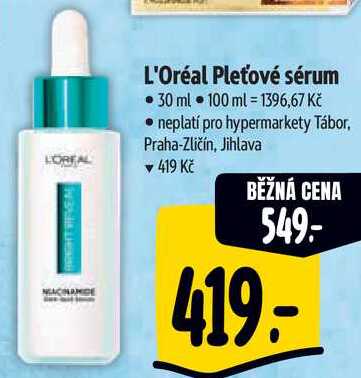 L'Oréal Pleťové sérum, 30 ml