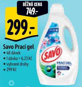 Savo Prací gel, 48 dávek 