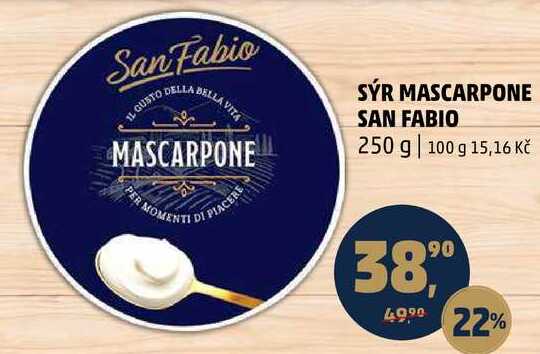 SÝR MASCARPONE SAN FABIO, 250 g