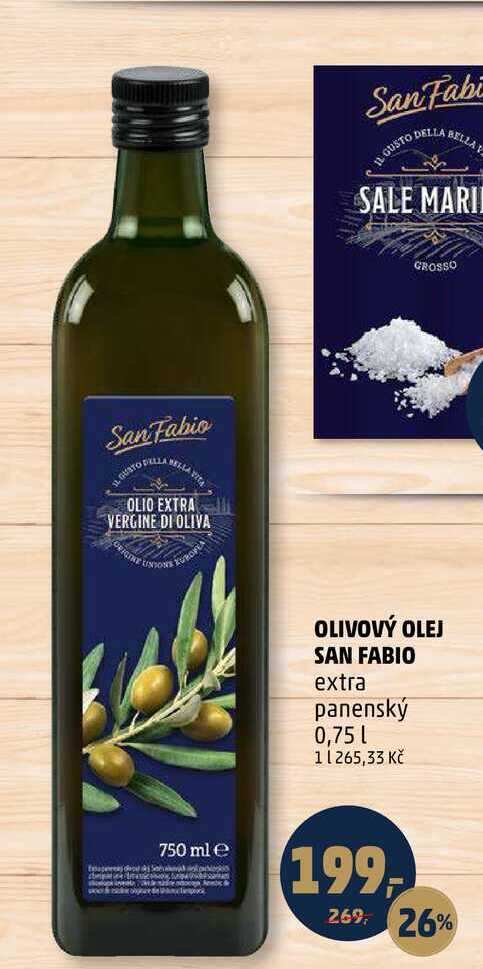 OLIVOVÝ OLEJ SAN FABIO extra panenský, 0,75 l