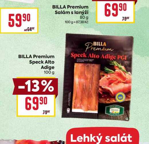 BILLA Premium Speck Alto Adige 100 g 