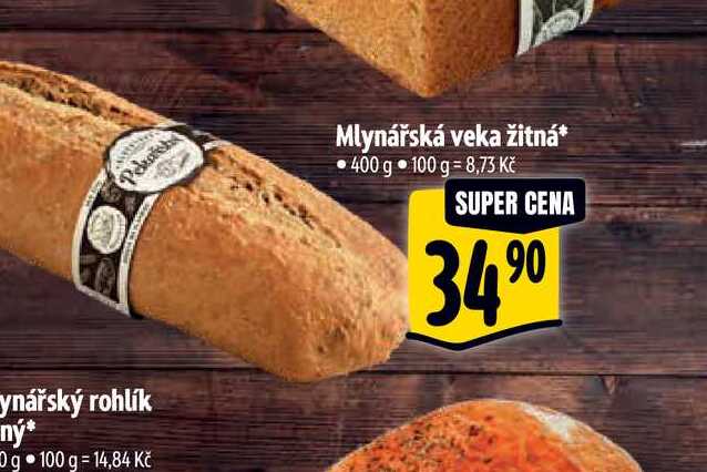   Mlynářská veka žitná 400 g