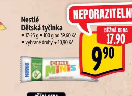 Nestlé Dětská tyčinka  17-25 g  