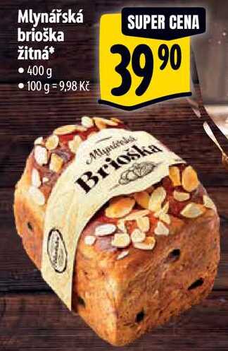 Mlynářská brioška žitná, 400 g