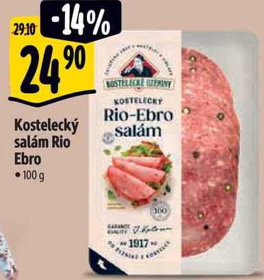 Kostelecký salám Rio Ebro, 100 g