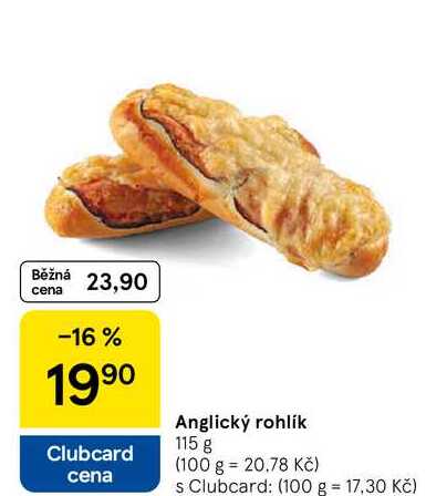 Anglický rohlík, 115 g 