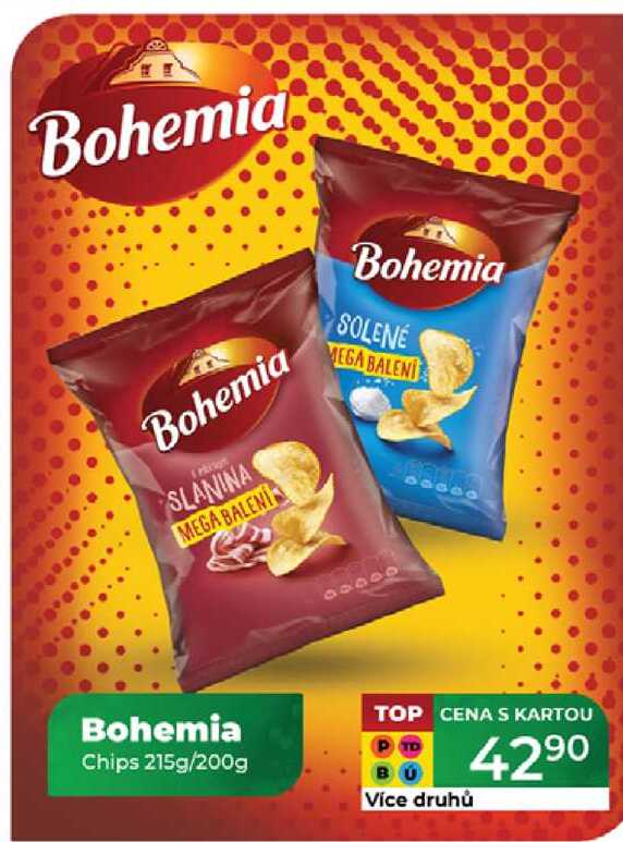 Bohemia Chips 215g/200g 