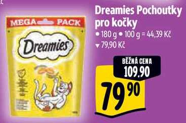 Dreamies Pochoutky pro kočky, 180 g