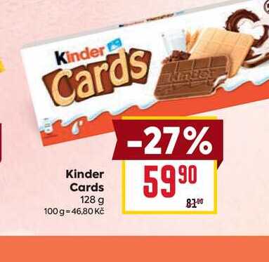 Kinder Cards 128 g 