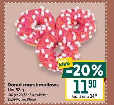 Donut marshmallows 1 ks, 58 g 