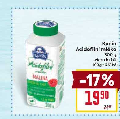 Kunín Acidofilní mléko 300 g 