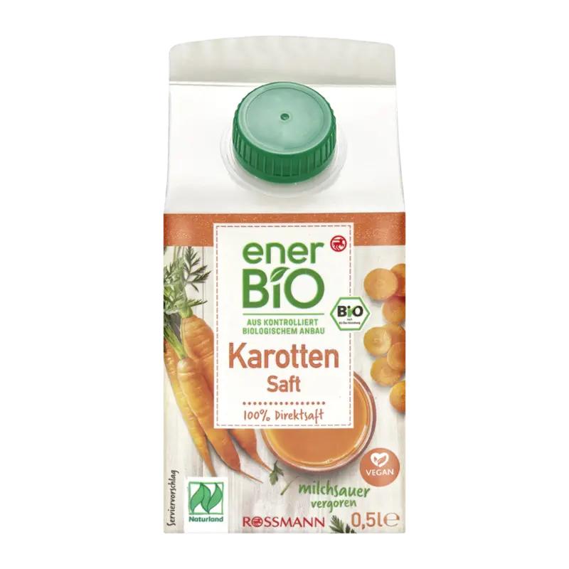 enerBiO BIO mrkvová šťáva, 500 ml