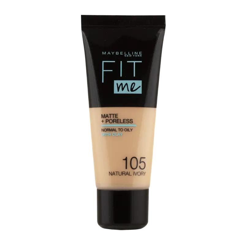 Maybelline Make-up Fit Me! Matte + Poreless 105 Natural Ivory, 1 ks