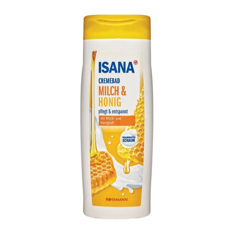 ISANA Pěna do koupele mléko & med, 750 ml