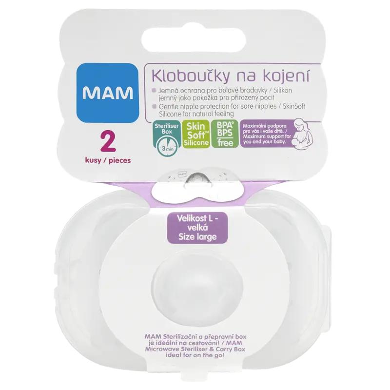 MAM Prsní kloboučky vel. 2, 23 mm, 2 ks