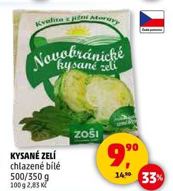 KYSANÉ ZELÍ chlazené bílé, 500/350 g