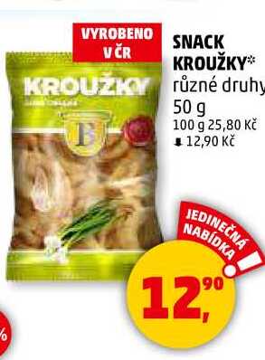 SNACK KROUŽKY, 50 g