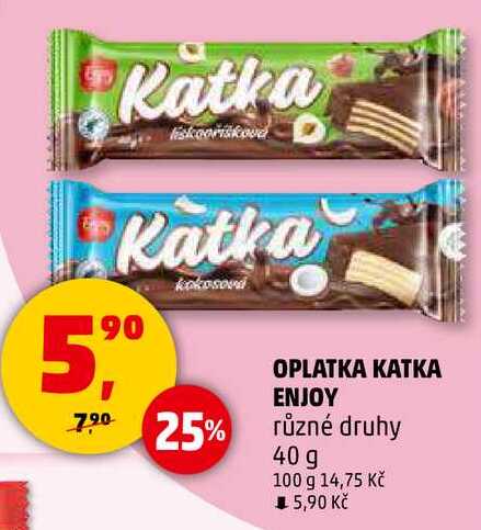 OPLATKA KATKA ENJOY různé druhy, 40 g