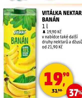 VITÁLKA NEKTAR BANÁN, 1 l 