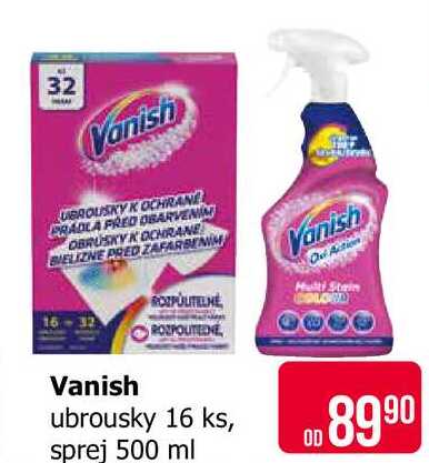 Vanish ubrousky 16 ks