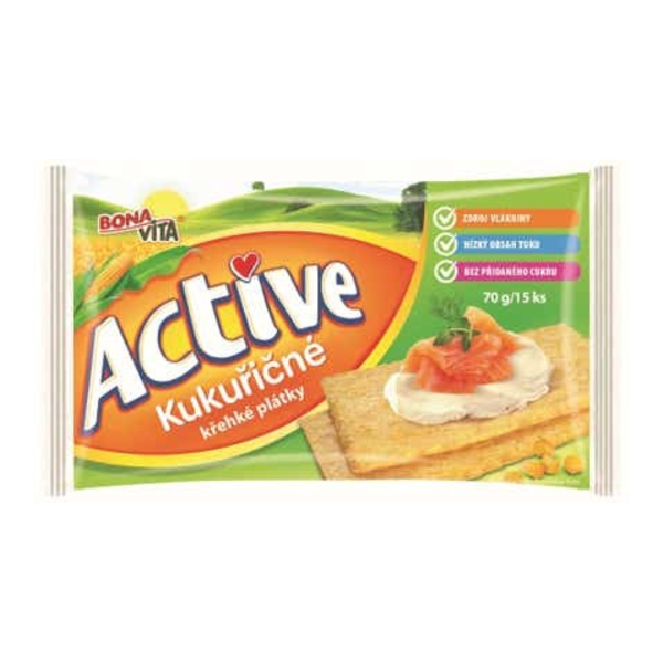 Bonavita Active Křehké plátky kukuřičné