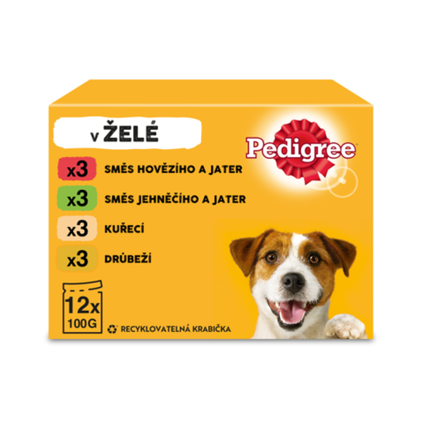 Pedigree Vital protection kapsičky v želé, 4 druhy masa 12x100 g