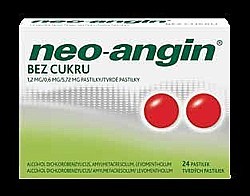 Neo‑ angin® bez cukru 24 pastilek