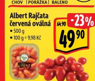   Albert Rajčata červená oválná 500 g