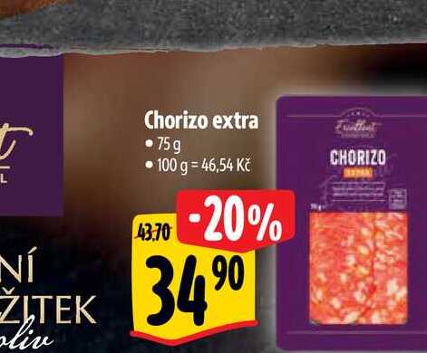  Chorizo extra 75 g  