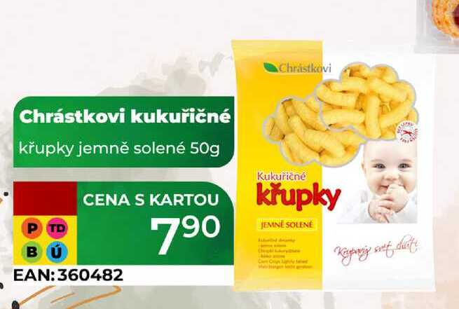 Chrástkovi kukuřičné křupky jemně solené 50g 