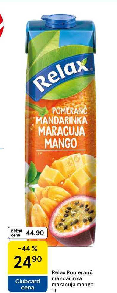 Relax Pomeranč mandarinka, 1 l 