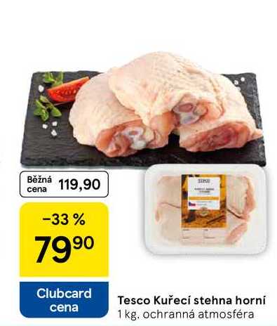 Tesco Kuřecí stehna horní, 1 kg 