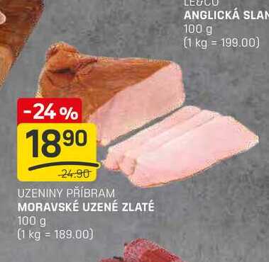 MORAVSKÉ UZENÉ ZLATÉ 100g