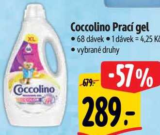 Coccolino Prací gel, 68 dávek