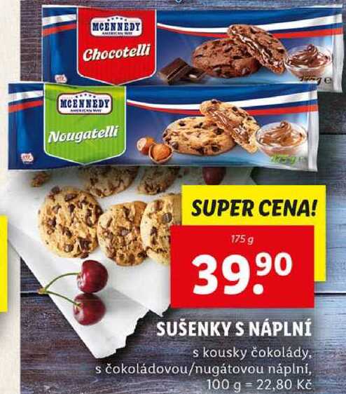 SUŠENKY S NÁPLNÍ, 175 g