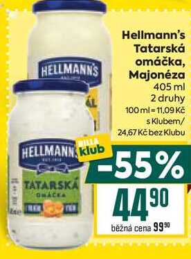 Hellmann's Tatarská omáčka, Majonéza 405 ml 