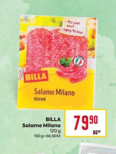 BILLA Salame Milano 120 g  