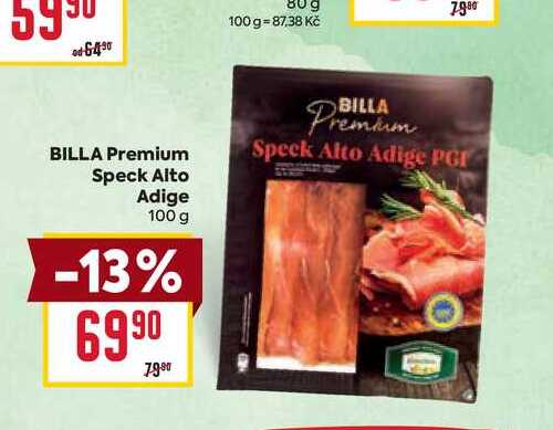 BILLA Premium Speck Alto Adige 100g