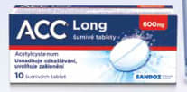 ACC® LONG 600 mg 10 šumivých tablet