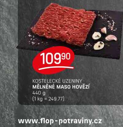 MĚLNĚNÉ MASO HOVĚZÍ 440 g 