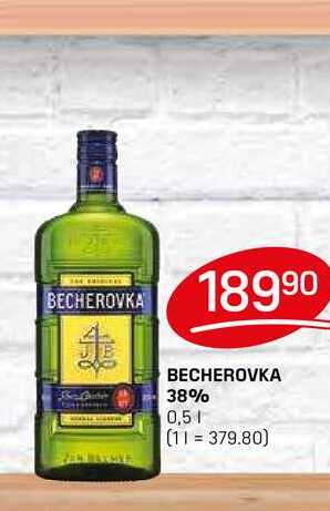 BECHEROVKA 38% 0,5l