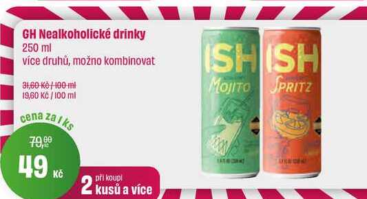 GH Nealkoholické drinky 250 ml 