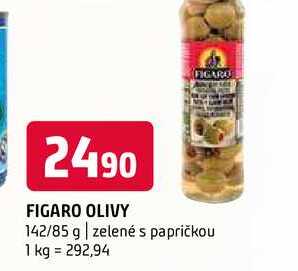 Figaro olivy 142/85 g zelené s papričkou