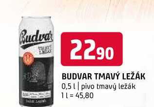 Budweiser Budvar B Dark Tmavý ležák pivo 0,5l