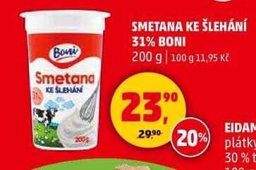 SMETANA KE ŠLEHÁNÍ 31% BONI, 200 g