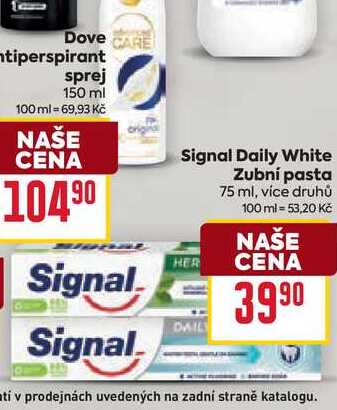 Signal Daily White Zubní pasta 75 ml